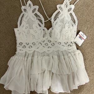 Free People white tank top NWT size XS
